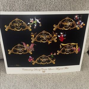Disney Magical Fleet Poster with Gold and Black Accents